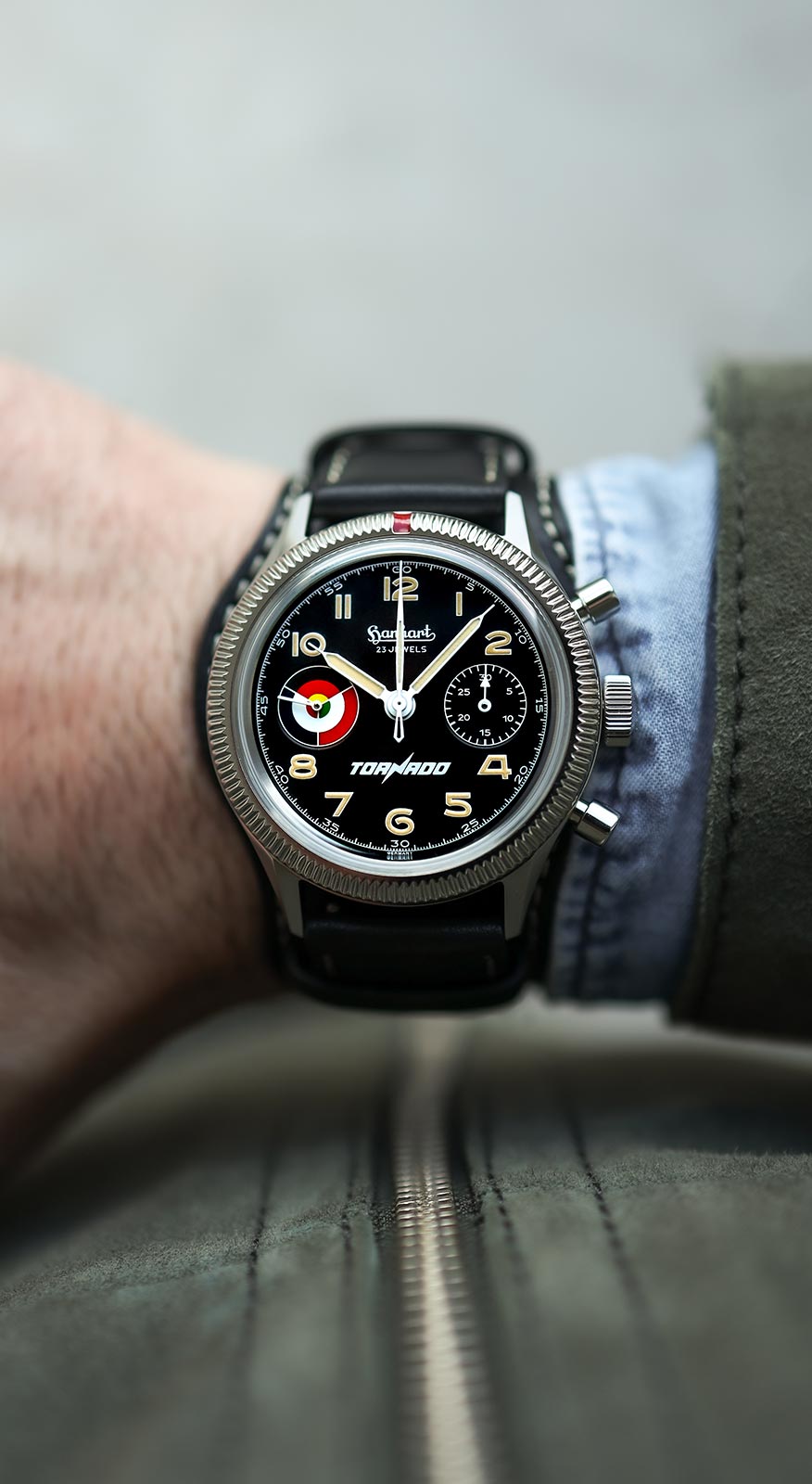 Hanhart 417 ES Tornado Maiden Flight, 39 mm Flyback