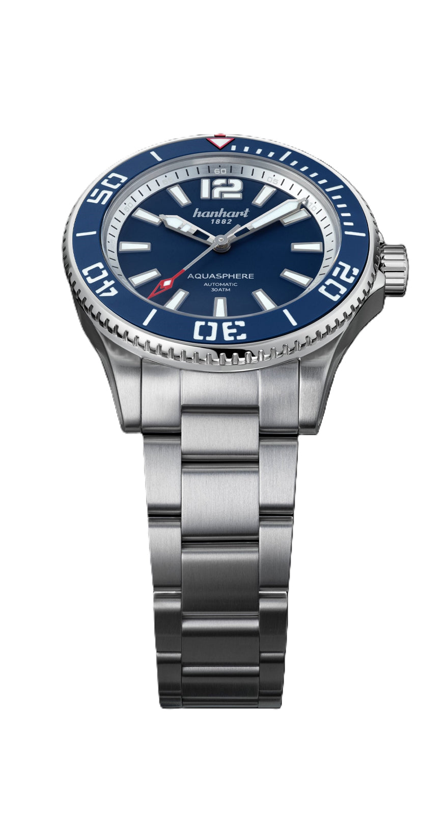 Hanhart Aquasphere FreeFall Blue, 42mm (steel bracelet )