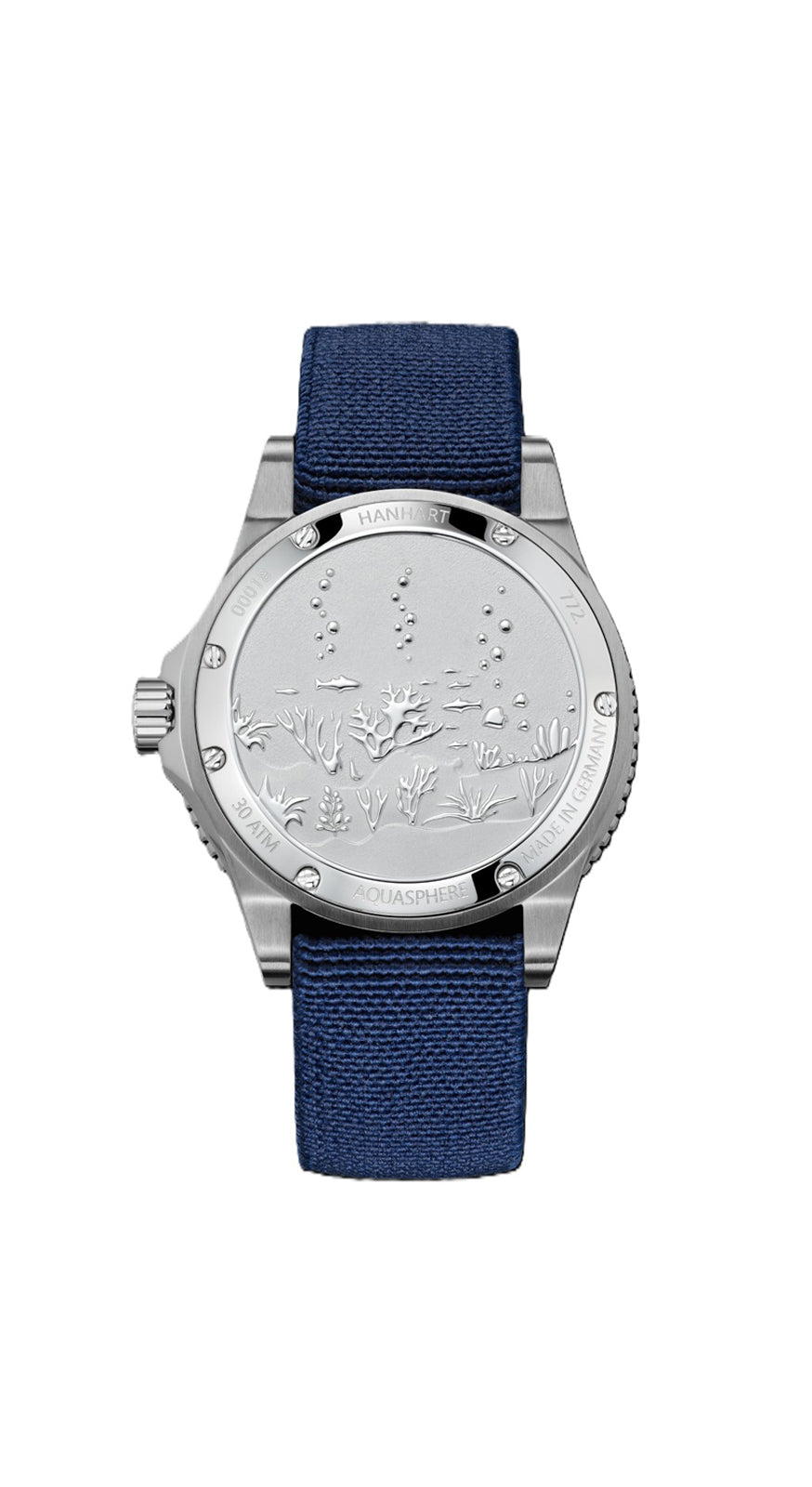 Hanhart Aquasphere FreeFall Blue, 42mm (textile strap)