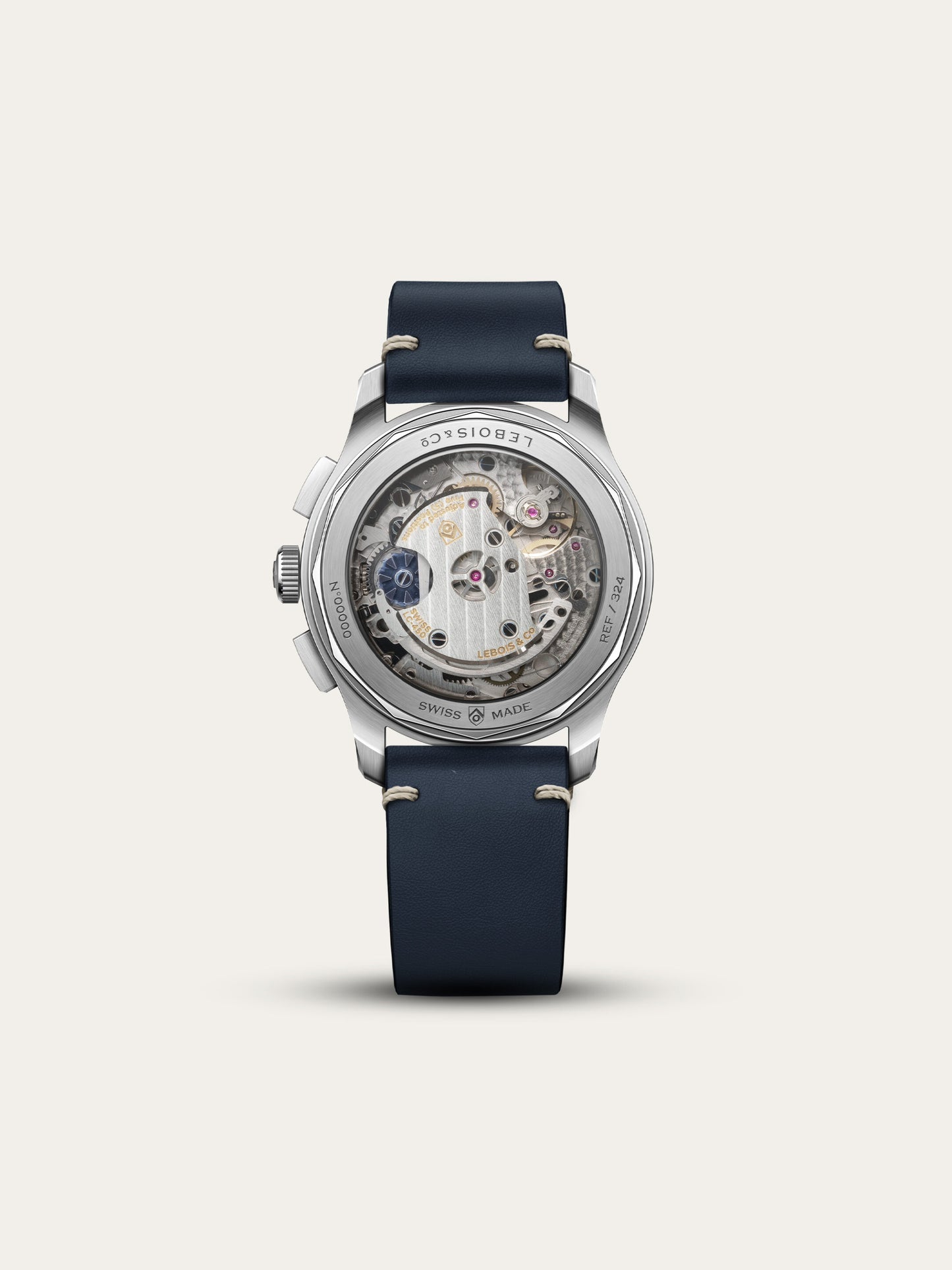 Lebois & Co. Heritage Chronograph Midnight Navy Leather