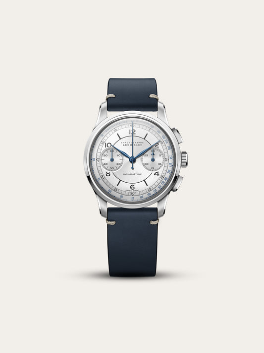 Lebois & Co. Heritage Chronograph Midnight Navy Leather