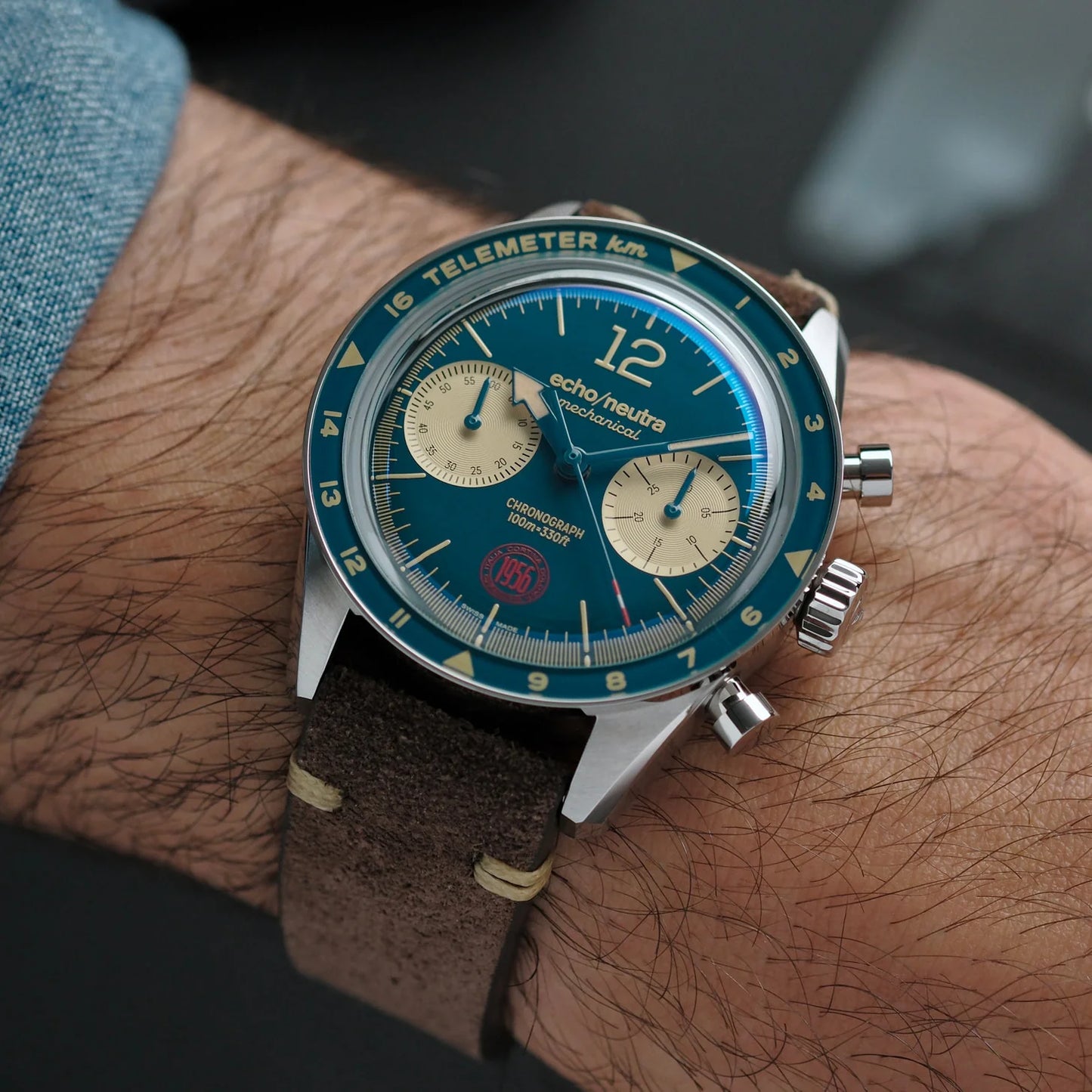 Echo/Neutra Cortina 1956 | Teal Chronograph