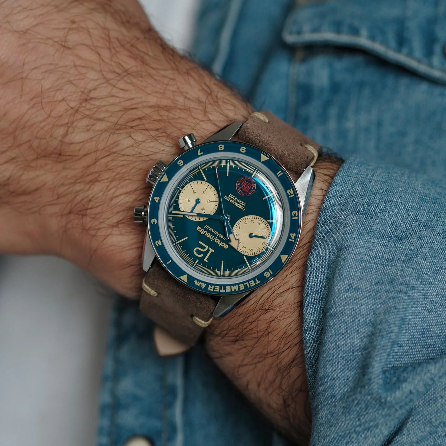 Echo/Neutra Cortina 1956 | Teal Chronograph