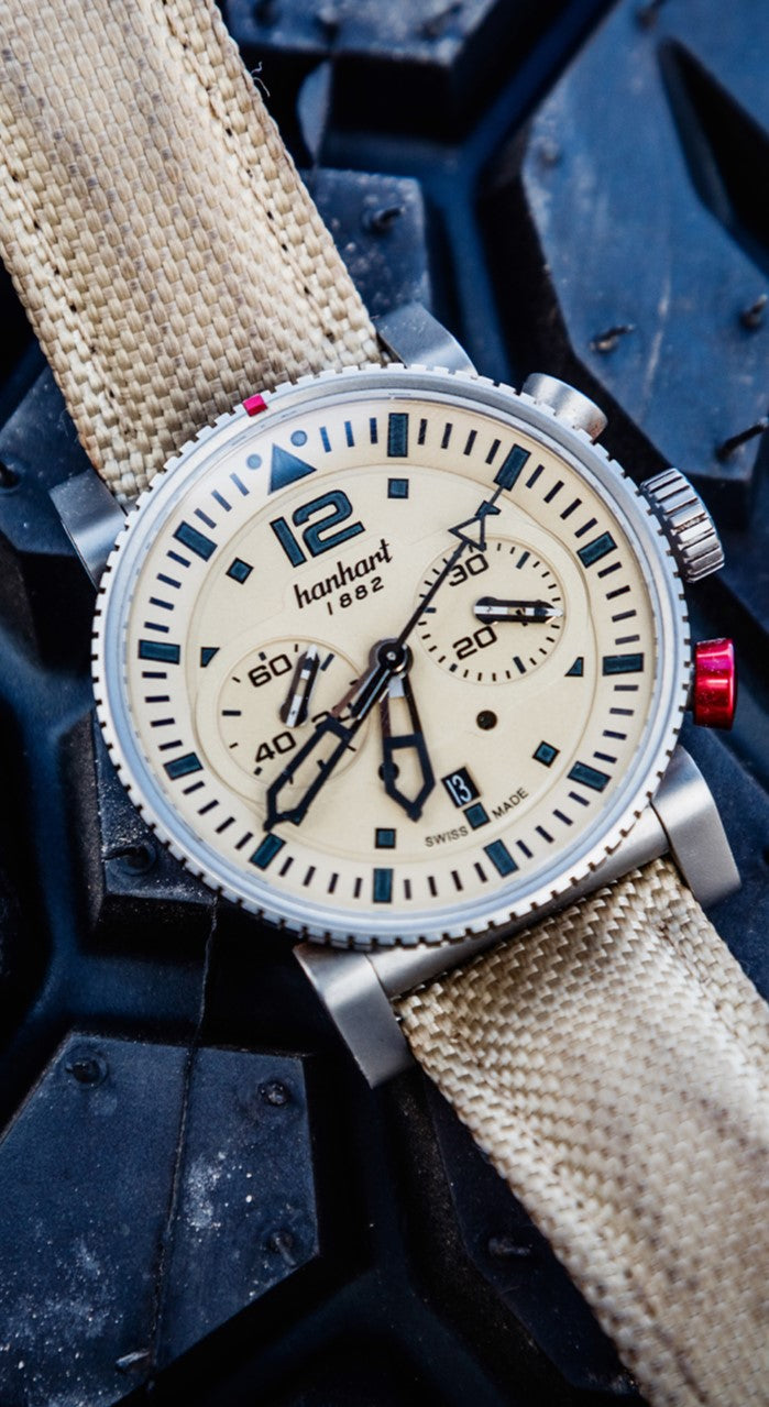 Hanhart Primus Desert Pilot, 44 mm