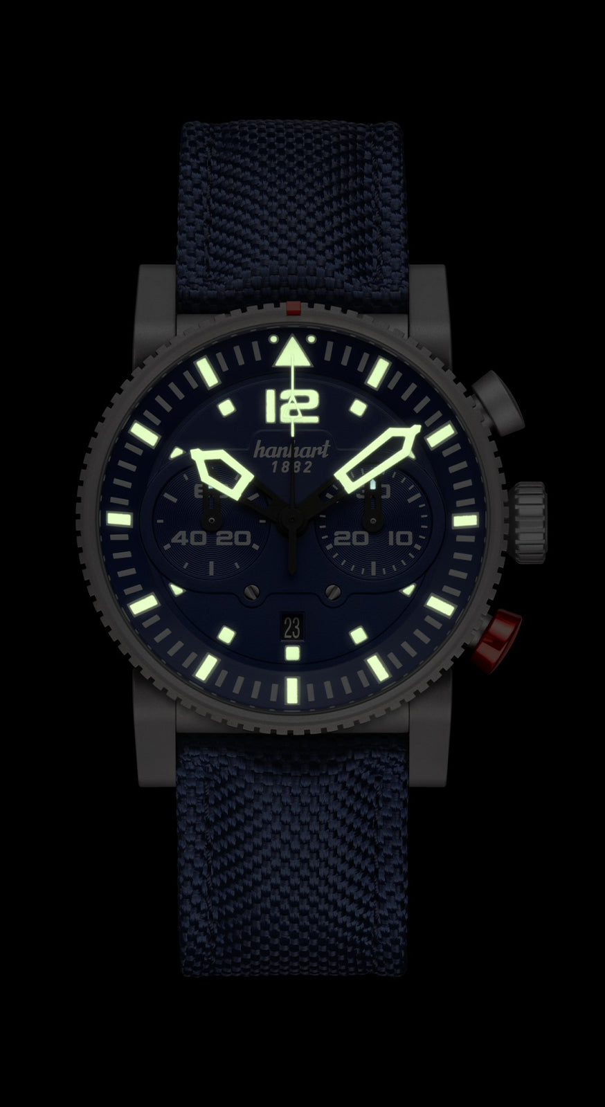 Hanhart Primus Carrier Pilot, 44 mm