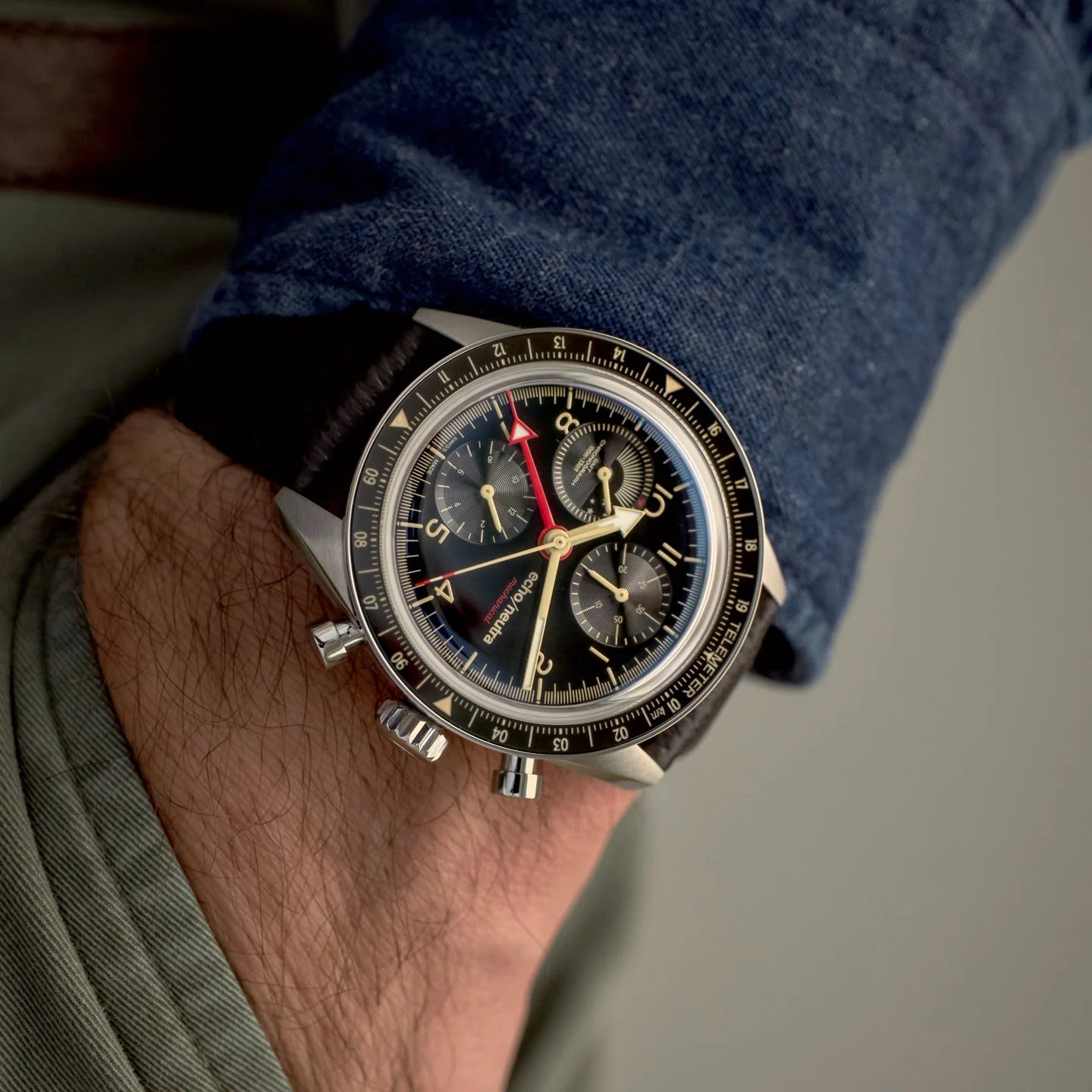 Echo/Neutra Cortina 1956 Chrono GMT Black